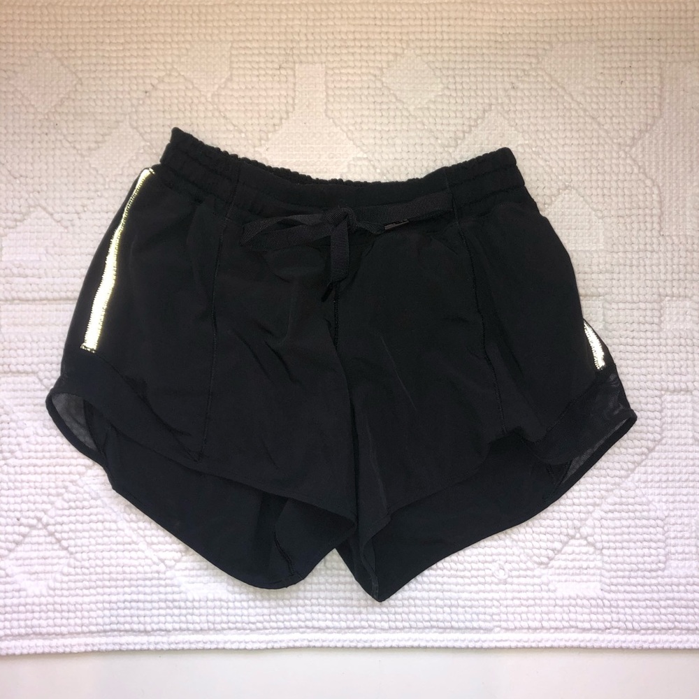 Lululemon Black Hotty Hot Shorts Original Design4”